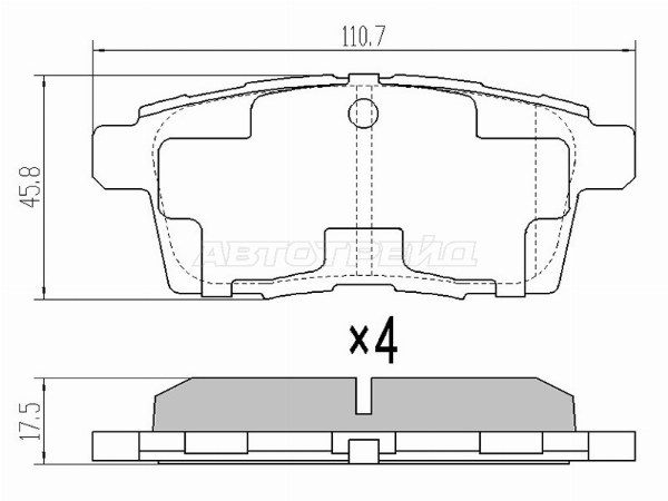 Колодки тормозные зад  Mazda Mpv