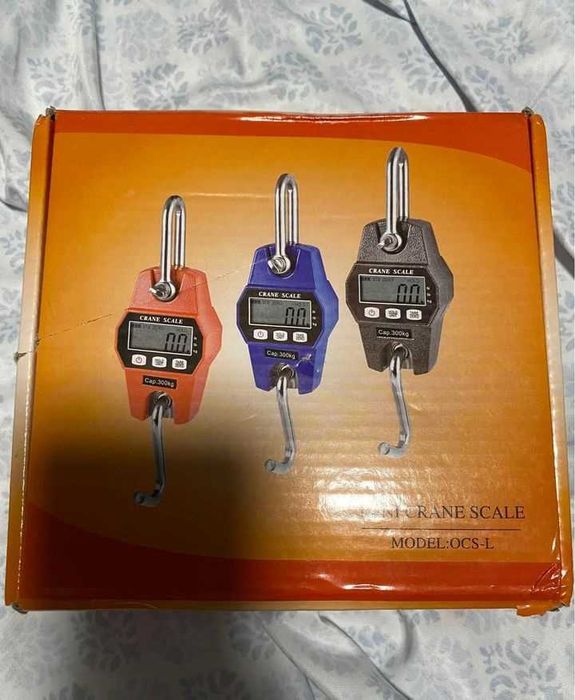 Качествен Кантар за Месо с кука , Теглене до 300 кг , Черен