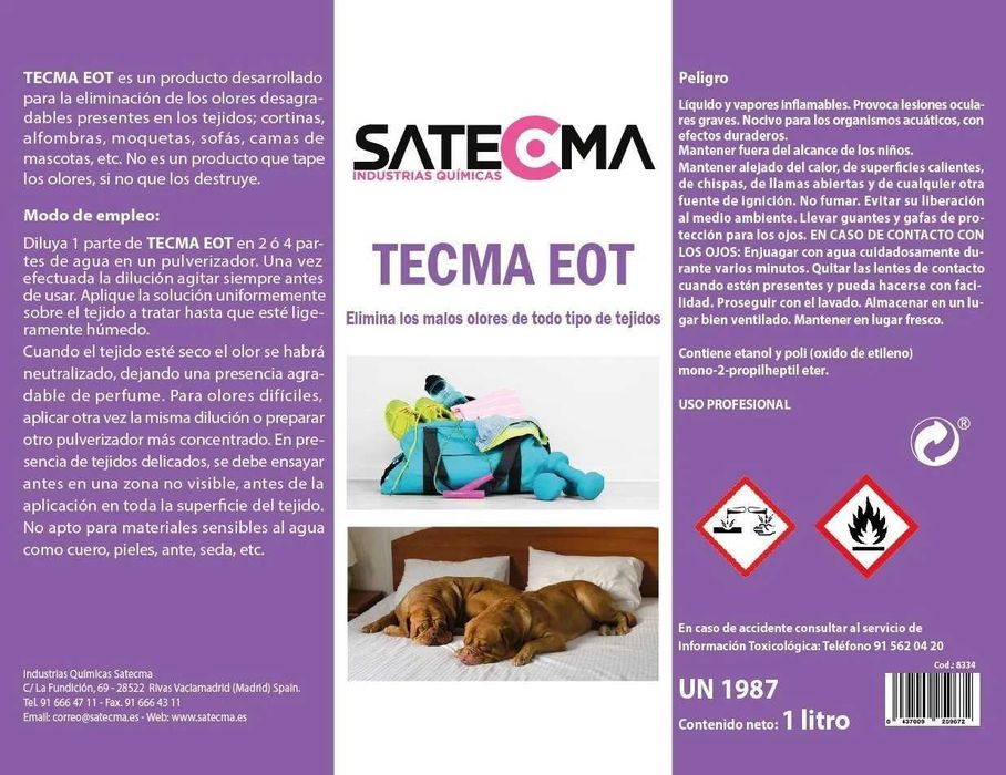 Обезмирисител за домашни любимци — TECMA EOT