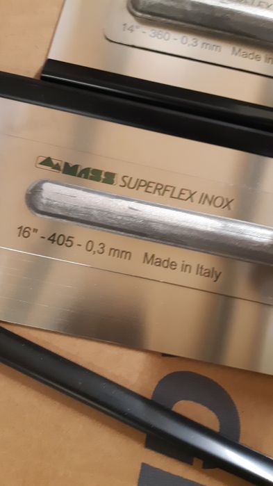 Gletiere finish Mass lama 0,3 inox extra flexibile  colțuri rotunjite