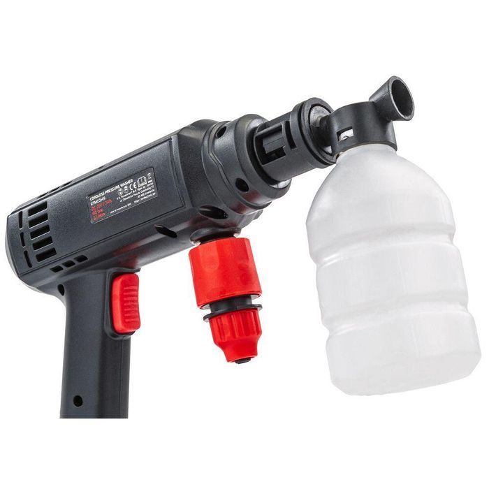 Pistol de spalat cu presiune cu acumulator, 60 bar, Red Technic