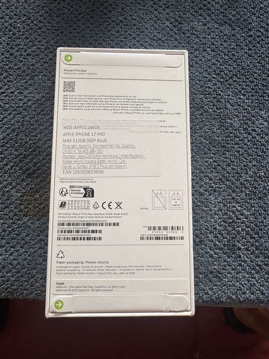 Iphone 17promax 512