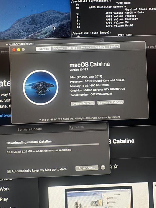 Продам 27-дюйм iMac, на macOS Catalina