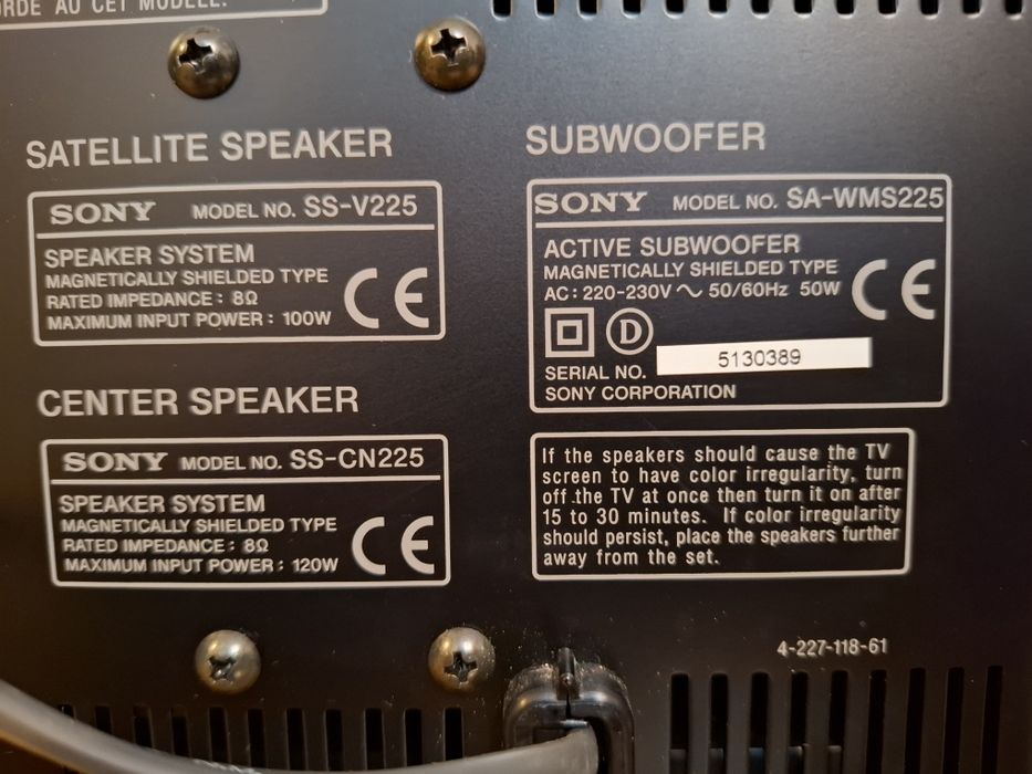 Sistem 5+1 SONY SA-WMS225