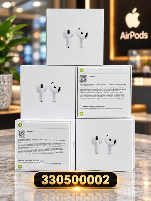 Наушники AirPods 5 и Airpods Pro 3 с шумоподавлением новые