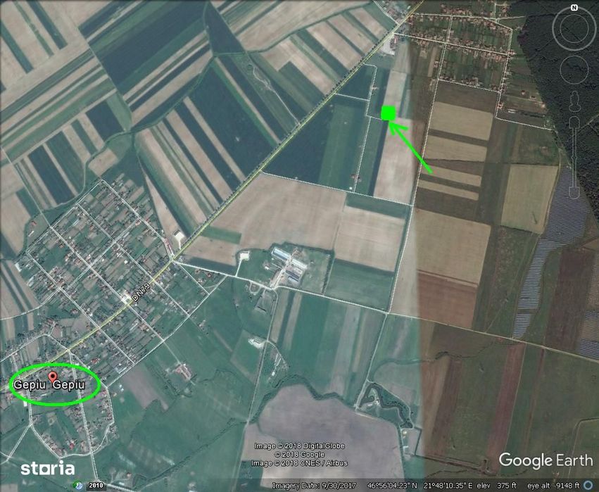 Parcela teren intravilan 500 mp cu Puz si curent in Gepiu