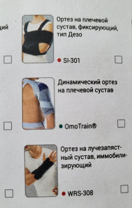 Ортез на плечевой сустав