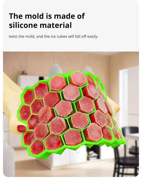 Forma din silicon tip fagure pentru gheata