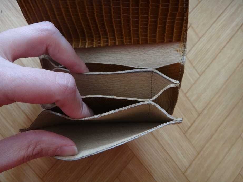 Антика - нов кожен портфейл, естествена кожа портмоне, соц, ретро