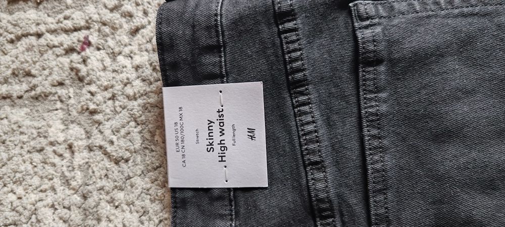 Blugi H&M skinny high waist măr.50