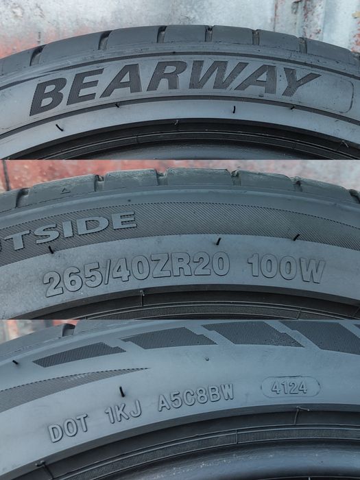 1брой  лятна гума 265/40/20 Bearway
dot24
6.75mm