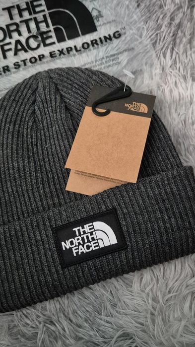 Caciula The North Face gri inchis