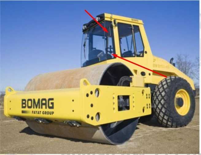 Parbriz/Geam/Luneta pt BOMAG BW177DH-4, BW211D-4, BW211DH-4, BW213D-4