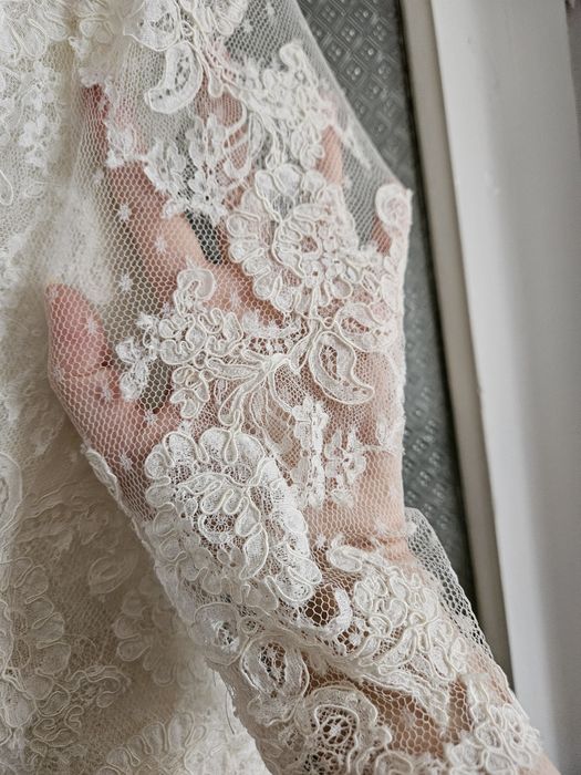 Rochie scurta de mireasa Pronovias + accesorii