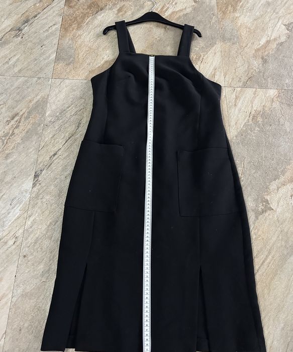 Rochie neagra trei sferturi tip sarafan