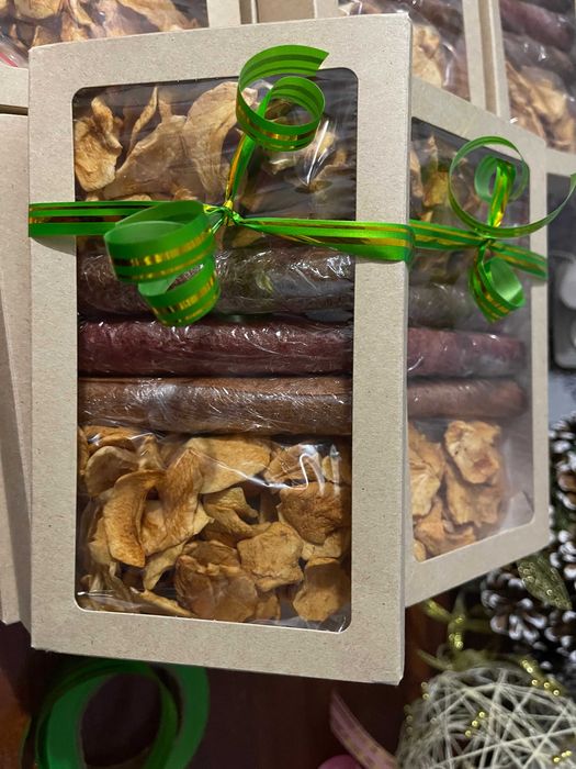 Чипсы яблочные-пастила-набор подарочный -Экопродукт