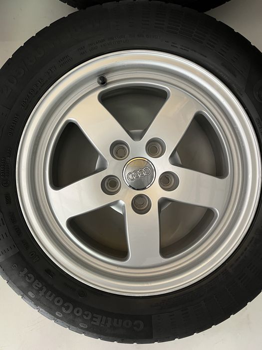 Оригинални джанти 16 цола 5х112 за Ауди А4 Б9 с гуми 205/60/16