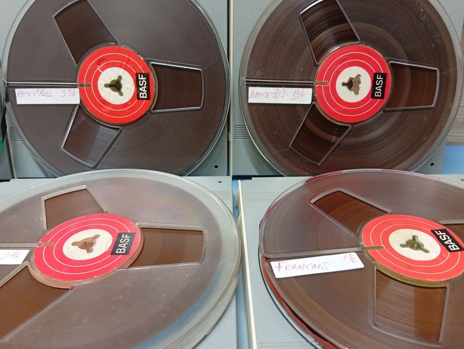 BASF 18 cm lot 7 buc role magnetofon cu muzica inregistrata bine