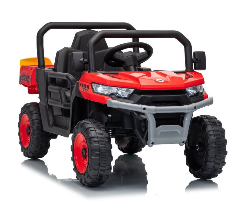 Masinuta electrica pentru copii Nichiduta Off Road Terrain Rover 900 Red 24V cu faruri LED,remorca rabatabila electric,roti robuste,2 motoare x 39w