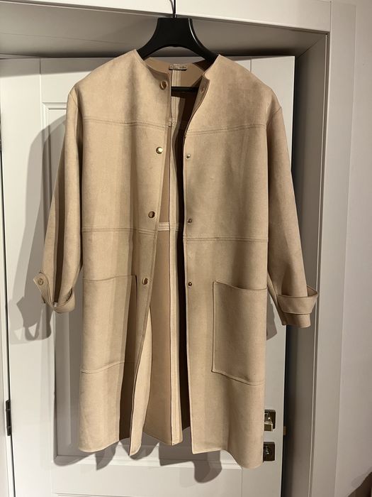 Palton Zara tip piele intoarsa