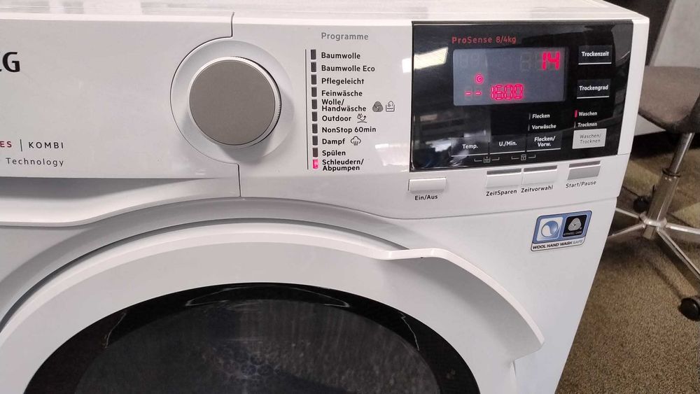А+++ Инверторна Комбинирана Пералня машина със сушилня AEG-АЕГ 8/4 кг 1600 об/мин
