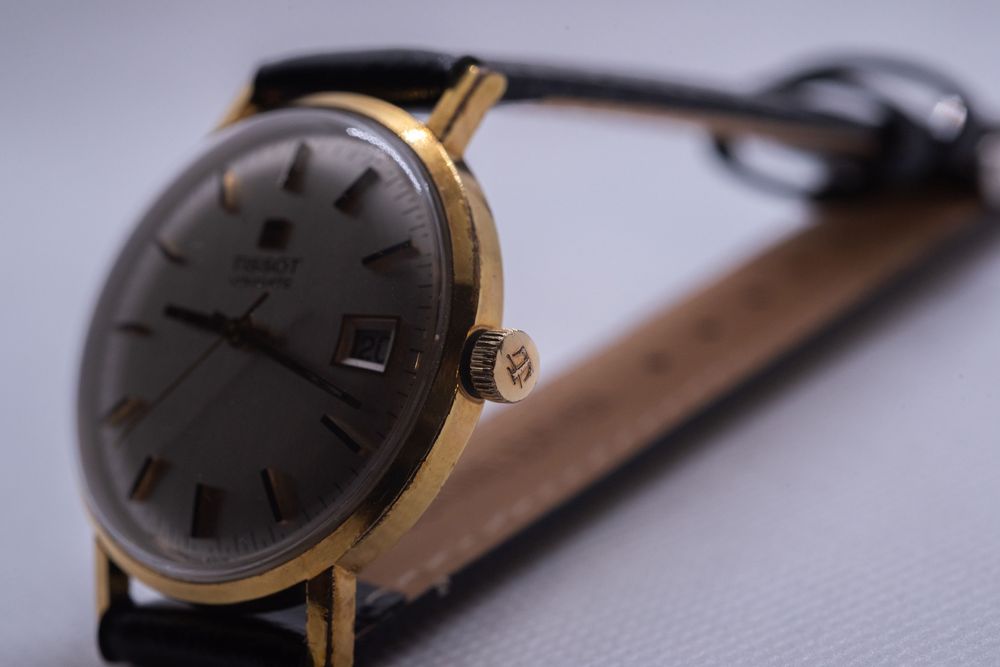 Tissot Visodate Vintage Swiss Made – Suflat cu Aur, Recent Servisat
