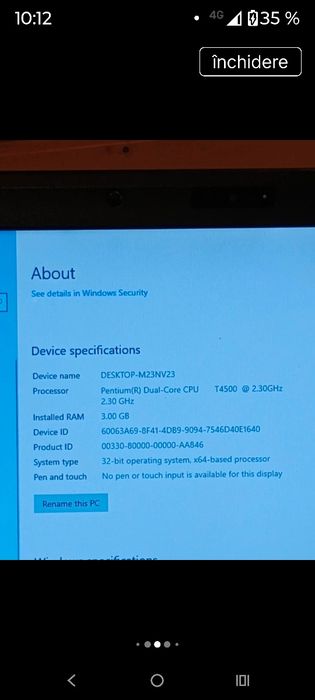 Laptop Lenovo 500 Gb, Stare excelentă
