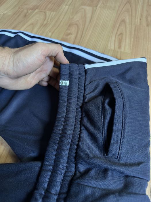 Pantaloni track pants joggers Adidas Originals Beckenbauer straight legg pintuck seams poliester