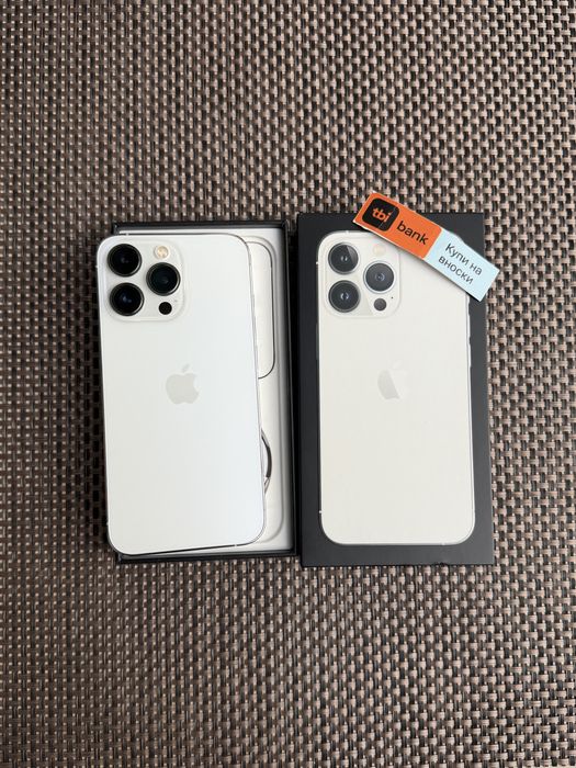 100% iPhone pro 128 silver*ЛИЗИНГ 15€/м айфон 13 про 128