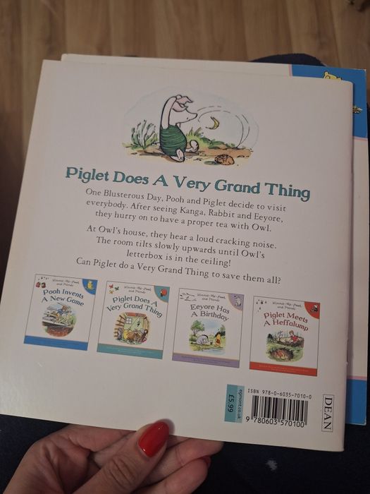 4 книги  Мечо Пух на английски език