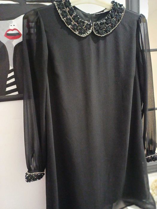 Платье туника черного цвета