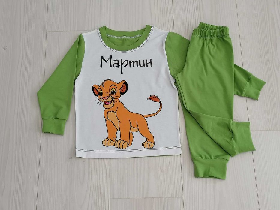 Детски пижами с картинка и име по ваш избор