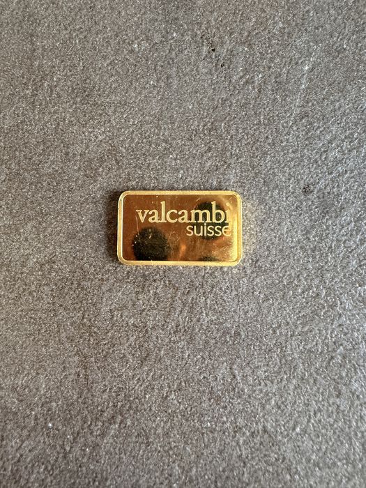 Lingou 5 grame aur 24 karate Puritate 999 Valcambi Suisse pret 3500 le