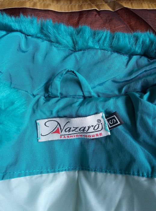 Зимно женско яке тюркоаз размер S