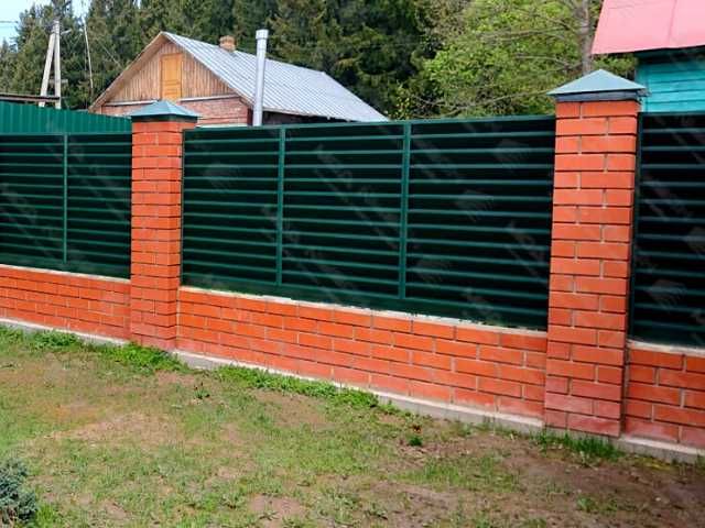 Забор жалюзи горизонтальный