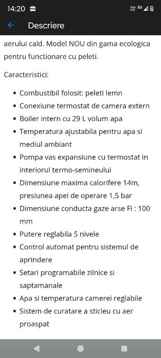Termosemineu utilizat putin