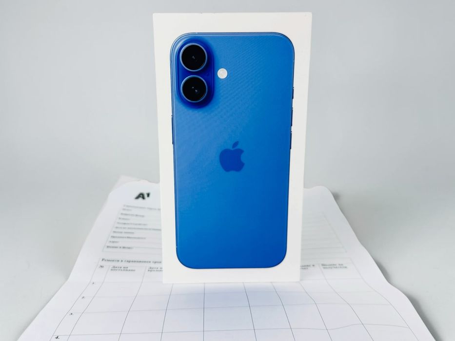 НОВ! Apple iPhone 16 128GB Ultramarine 2г. Гаранция!