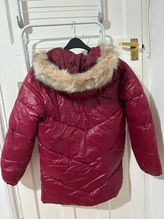 Червено зимно яке за момиче