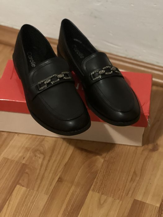 Mocasini damă Carolie, mărimea 40, negri