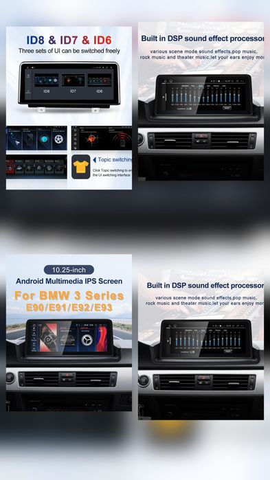 Navigatie Bmw Seria 3 E90,E91,E92,E93 decupat bord,E87,E88 Seria 1