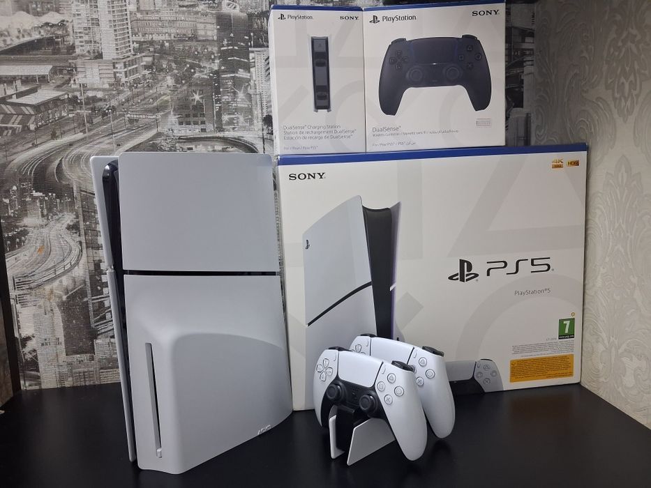 PS5 Slim 1TB | Полный комплект