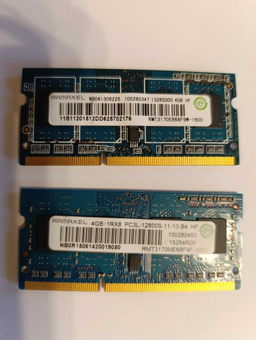 RAM памет за лаптоп 2x4GB DDR3-1600 Ramaxel