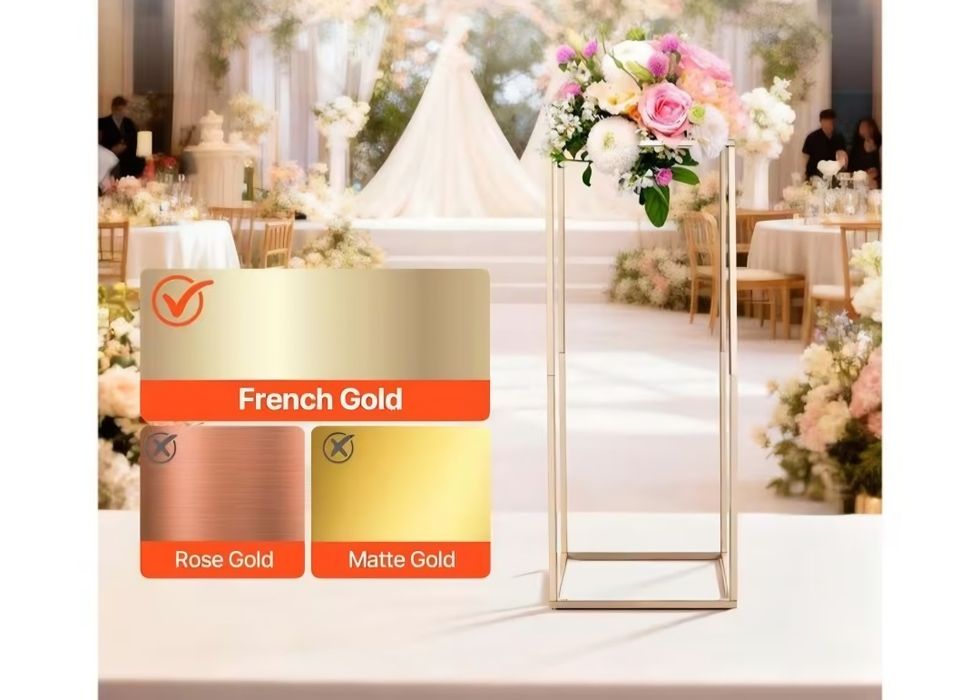 Стенд за цветя стойка 60 см French Gold