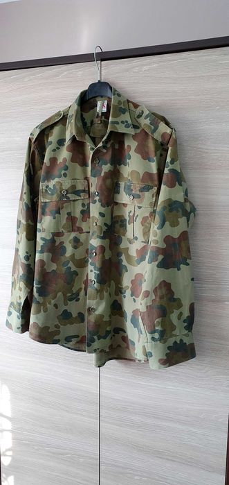 Cămașă militară mozaic de culori din bumbac - mărimea 42/II