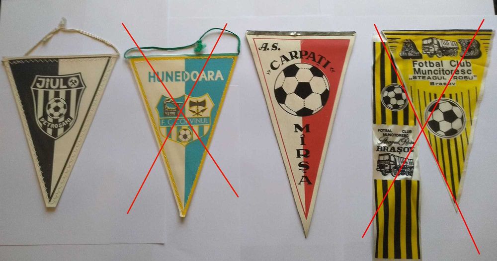 Fanioane Fotbal handbal vechi din anii 1970-1980