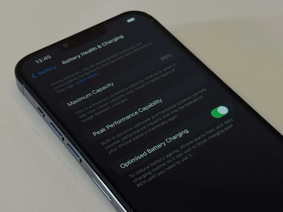 Бартер! iPhone 13 Pro Max 256GB Sierra Blue (Син) 89% Батерия.