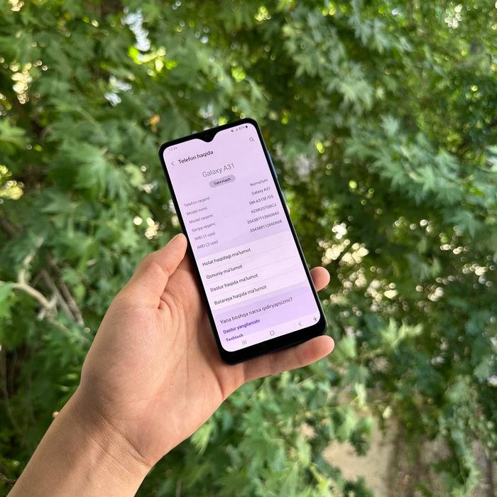 Samsung Galaxy A31 srochni sotiladi dastavka bor