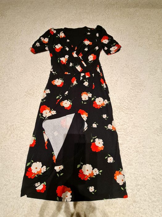 Rochie din bumbac, parte peste parte, marimea 38 S/M