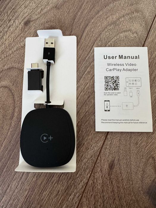 Adaptor auto Wireless, iPhone, Smart USB car play, Multufunctional, YouTube, Netxflix