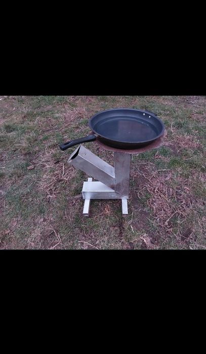 Sobă rachetă din teava rectangulara 120 mm